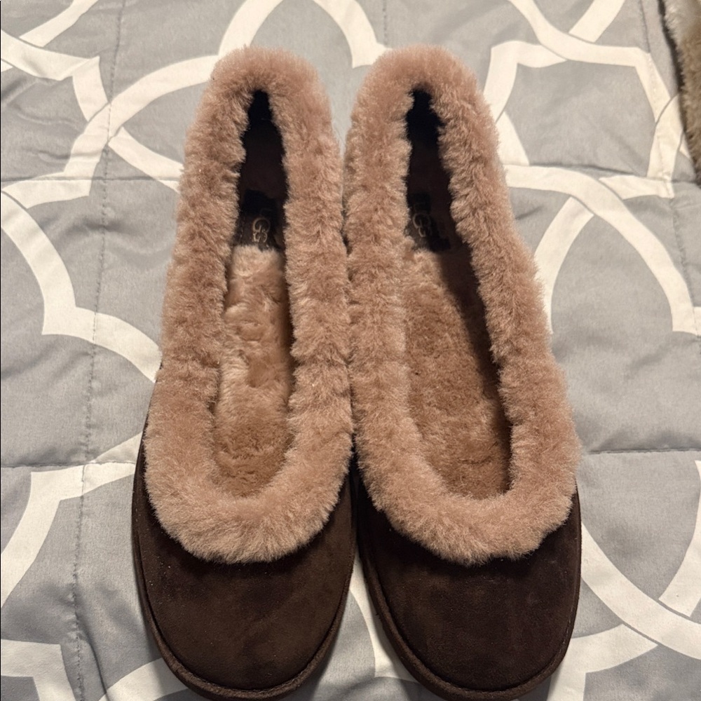 UGG Tan and Brown Women's Slippers
